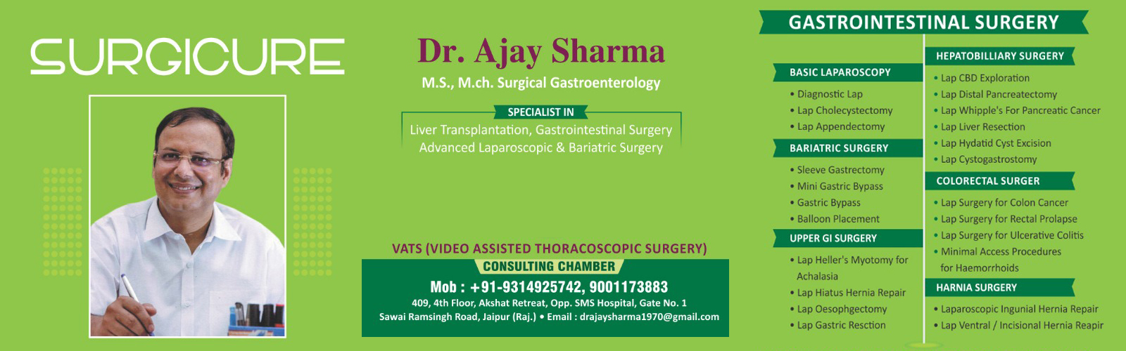 Gastrointestinal Surgeon in Jaipur